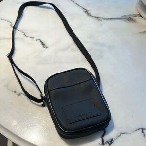 Lacoste Men's Black Messenger Bag